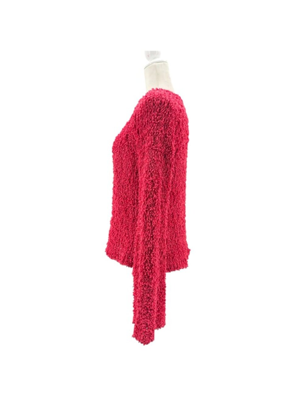 Free People Womens Small Sweater Pullover Chunky Shaggy Open Knit Flared Sleeves - Picture 4 of 12